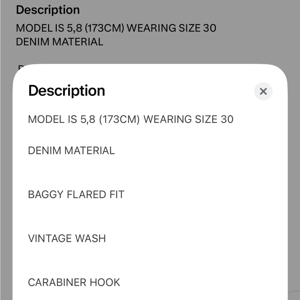 Bareline Jeans Men’s Baggy Vintage Wash - Picture 6 of 13